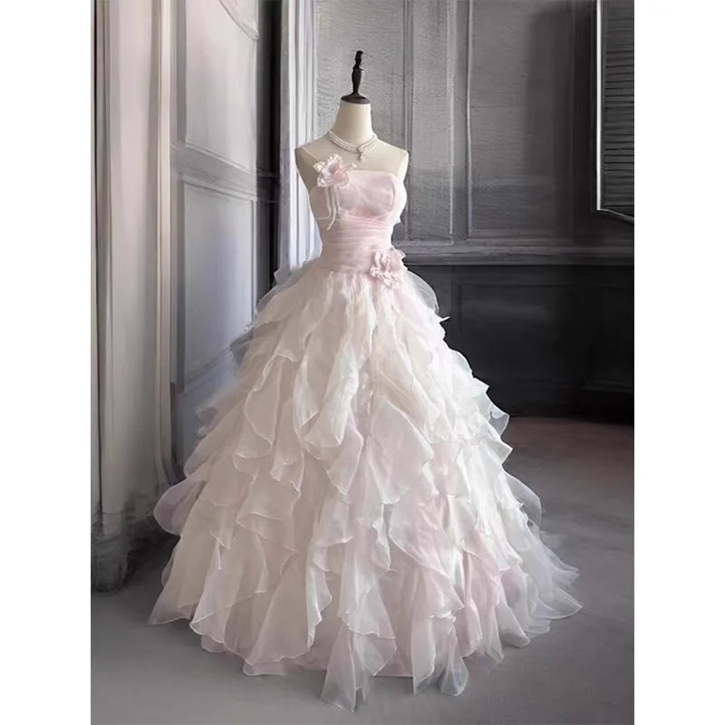 AIERTU  -  Sweet Fairy Japanese Original Lolita Blue Evening Dress Bar Mitzvah Princess Style Birthday Banquet Bow Dresses Aiertu