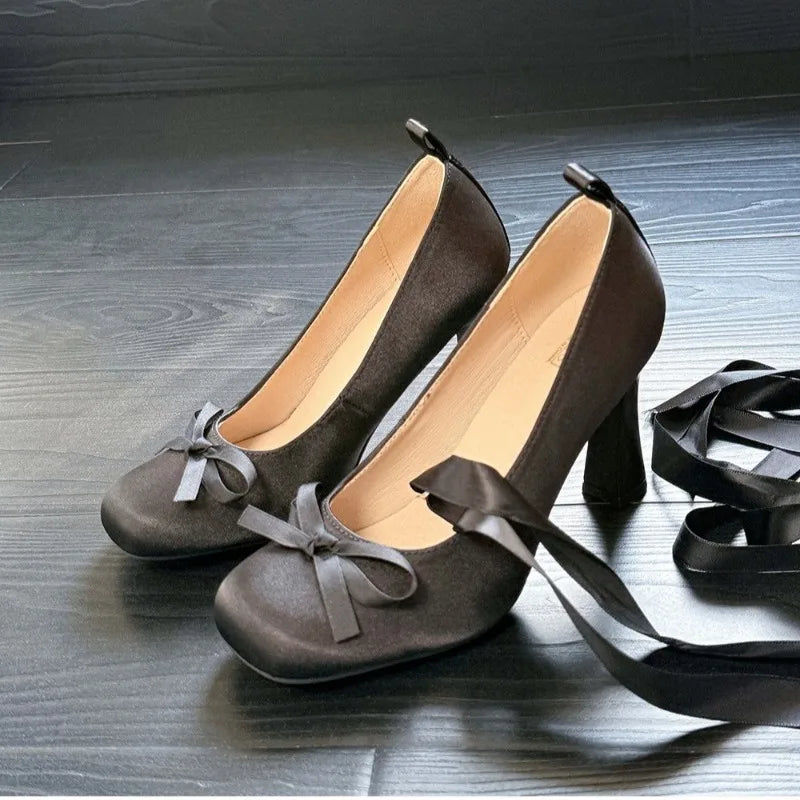AIERTU  -  Womens Mary Jane Shoes Sweet Style Round Head High Heels for Woman Exquisite Lolita Casual Shoes Designer Shoes Zapatos De Mujer Aiertu