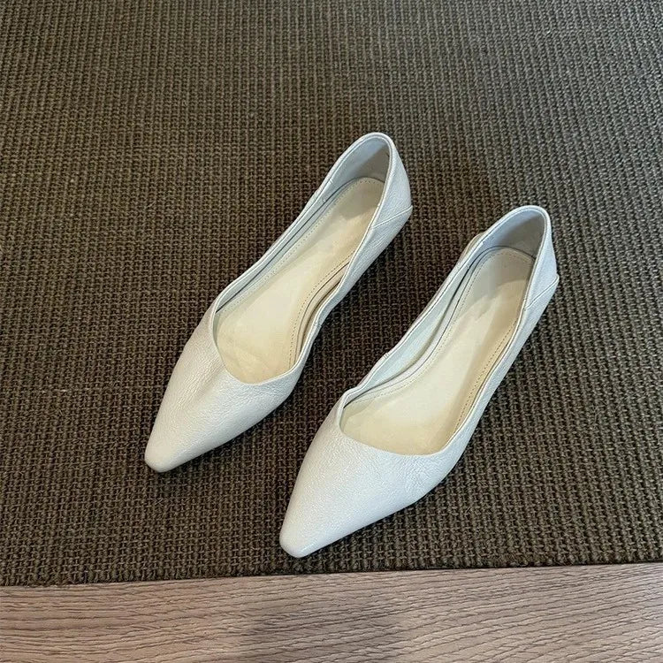 AIERTU  -  New Women's Shoes French Style Luxury Genuine Leather Casual Shoes for Woman Exquisite Flat Shoe Designer Shoes Zapatos De Mujer Aiertu