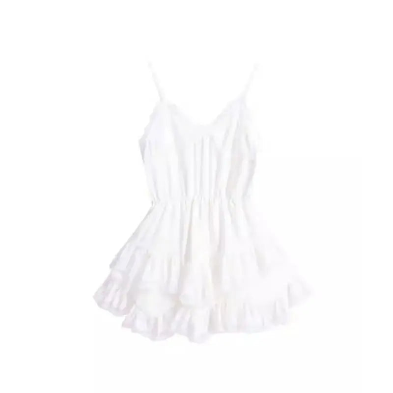 Aiertu Sweet Lace Mini Coquette Aesthetic Dress Women Korean Sexy One Piece Short Sleeveless Elegant Party Dresses Y2k Aiertu