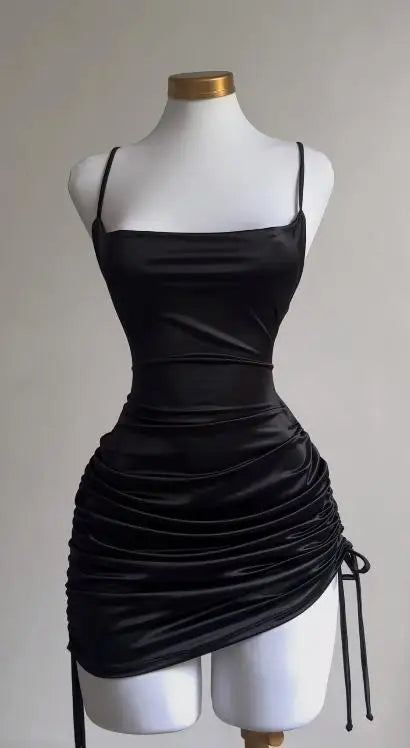Aiertu DRESS TO IMPRESS 2024 Dress Summer High Sense Lace-up Sexy Halter Spice Bag Hip Skirt aiertu
