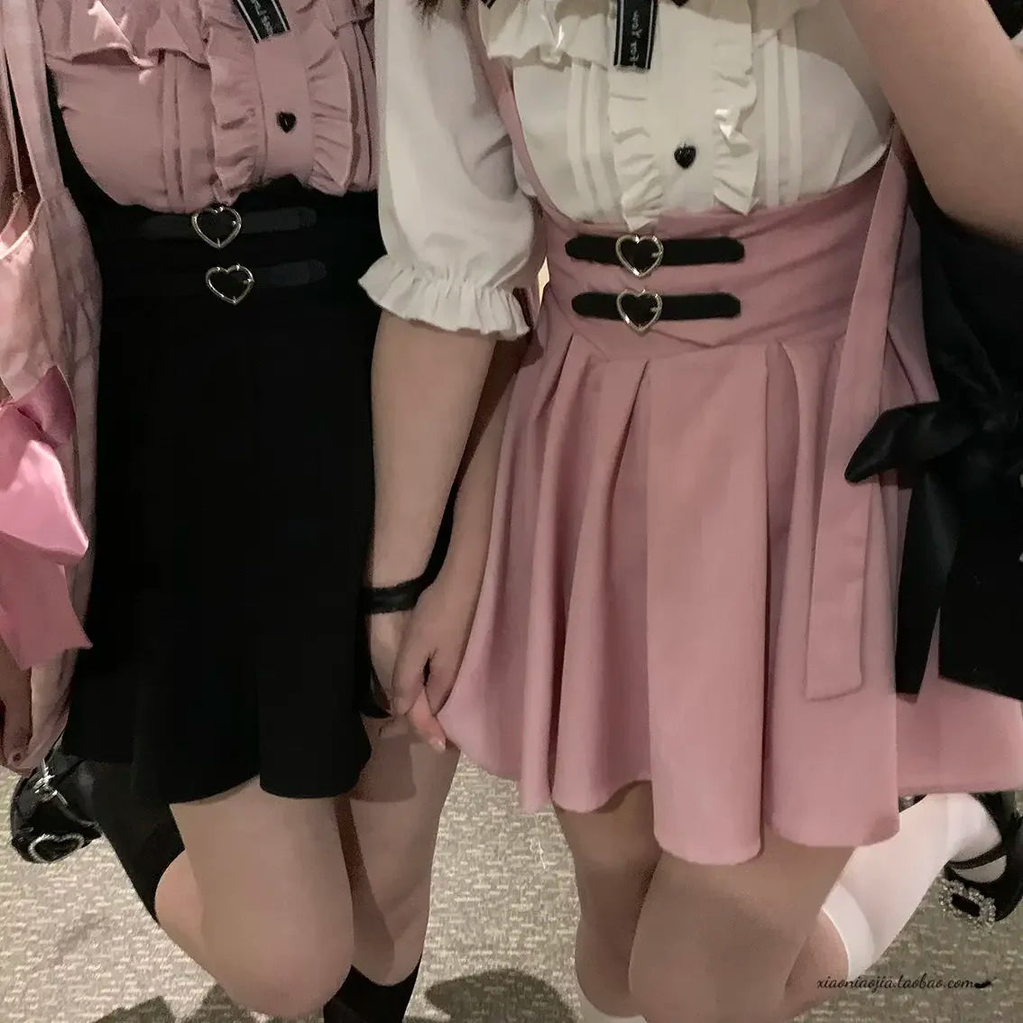 Aiertu Japanese Lolita High Waist Mini Suspender Skirt Y2k Aesthetic Sweet Women Solid Streetwear Gothic Jk Saia Feminina Harajuku Jupe Aiertu