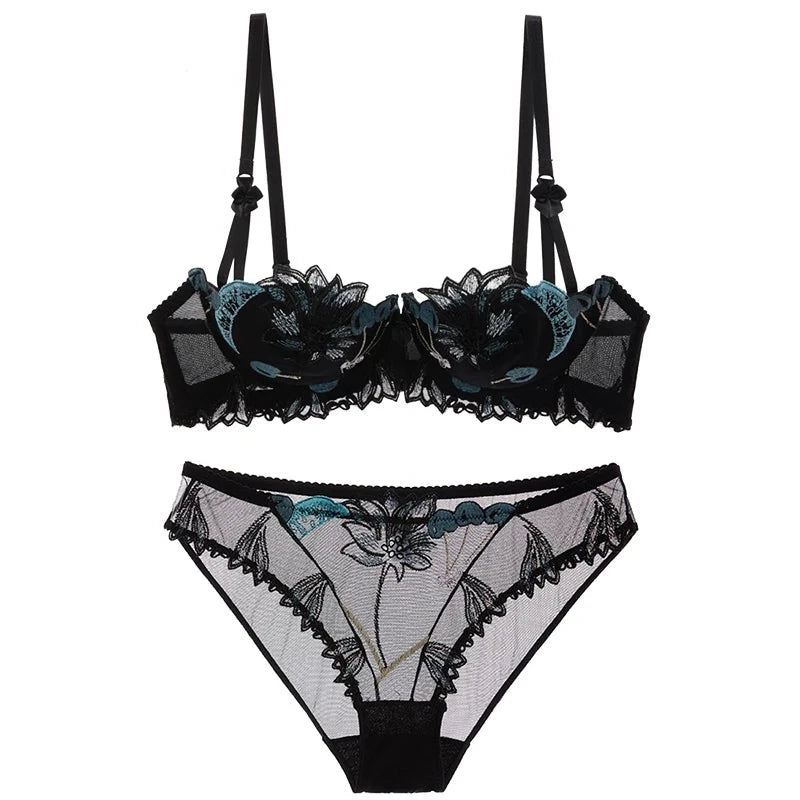 Aiertu Women Two-piece Sets Pink Bra and Underwear Set Bikinis Panties Briefs Lingeries Underpant Female Panty Intimates Underwear Set Aiertu
