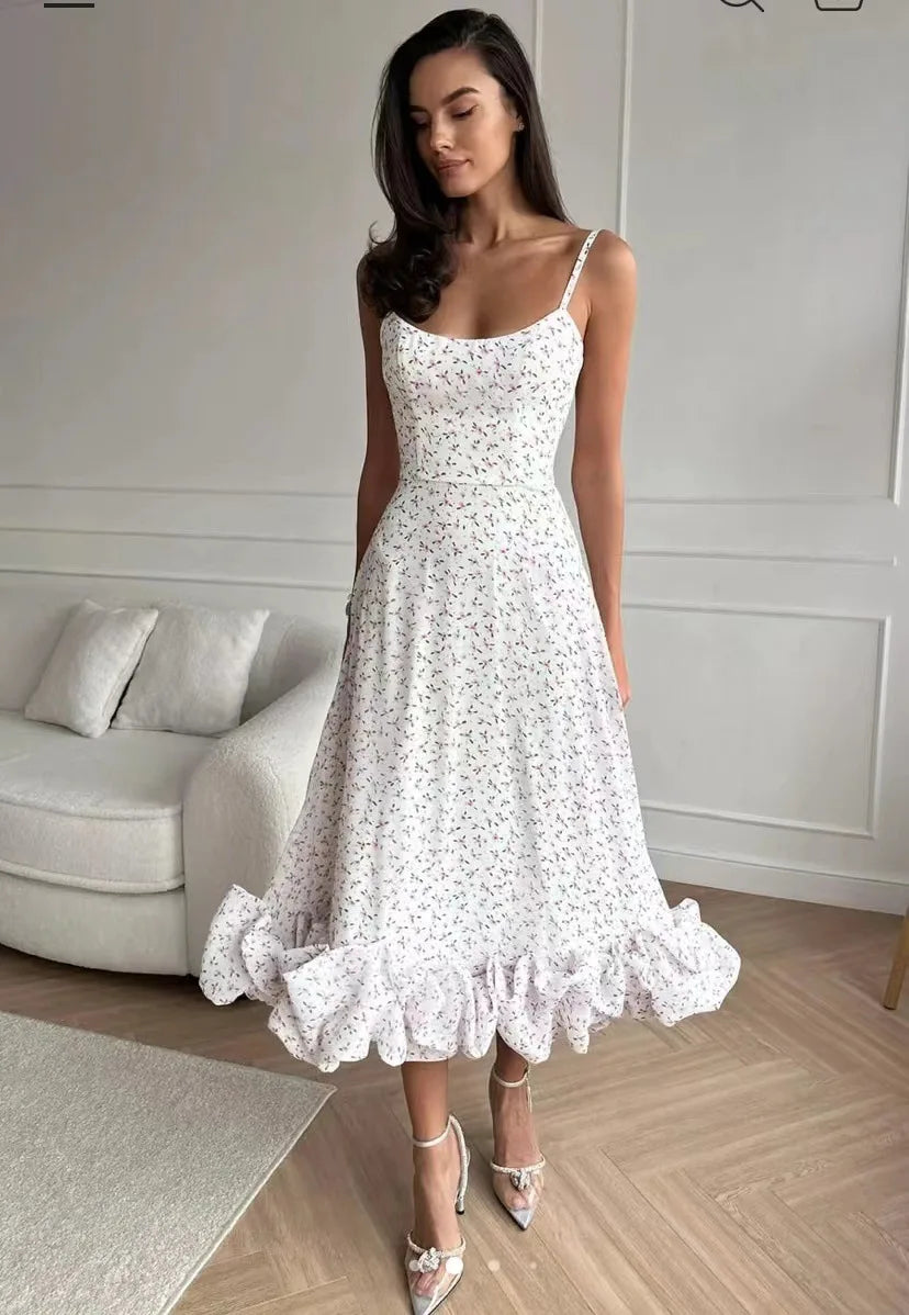 Aiertu Fashion Dress for Women Sexy High Waist Spaghetti Strap Dress for Women U Neck Sleeveless Backless Elegant Party Formal Dress Aiertu