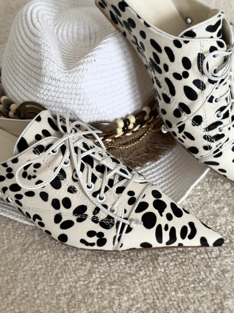 AIERTU  -  Fashion Women Shoes Retro Leopard Print Mueller Slippers for Woman Comfort Pointed Tip Casual Shoes Designer Shoes Zapatos Mujer Aiertu