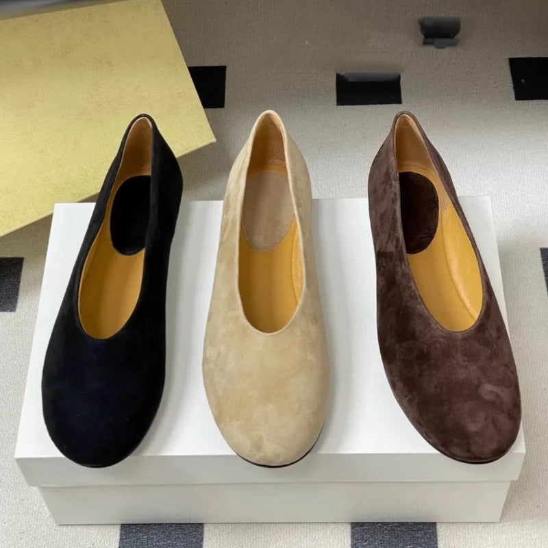 AIERTU  -  Retro Women's Mary Jane Shoes Exquisite Suede Casual Shoes for Woman Comfort Shallow Flat Shoe Designer Shoes Zapatos De Mujer Aiertu