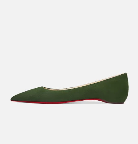 AIERTU  -  Autumn New Pointed Temperament, Small and Fresh, Inner Height Increasing Matte Flat Shoes, Women's Shallow Mouth Single Shoes Aiertu