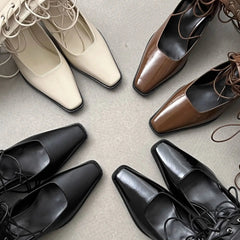 AIERTU  -  Women's Hollow out High Top Boots Fashionable Spicy Summer New Knight Boots Breathable Cross Lacing Thick Heel Long Boots Aiertu