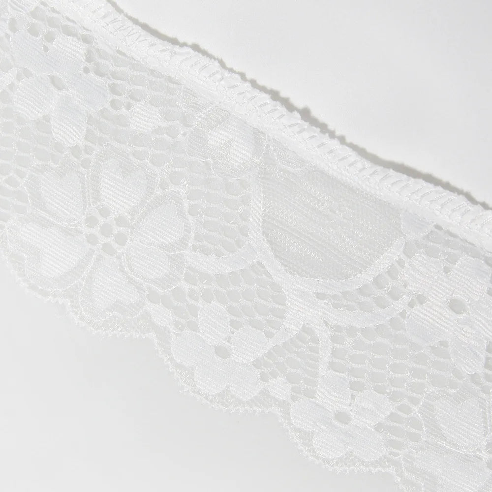 AIERTU  -  Lace Square Collar U Neck Mini Dress Skirt Straps Suspenders Slim Aline Backless White French Sweet Dress Summer Sleeveless Aiertu