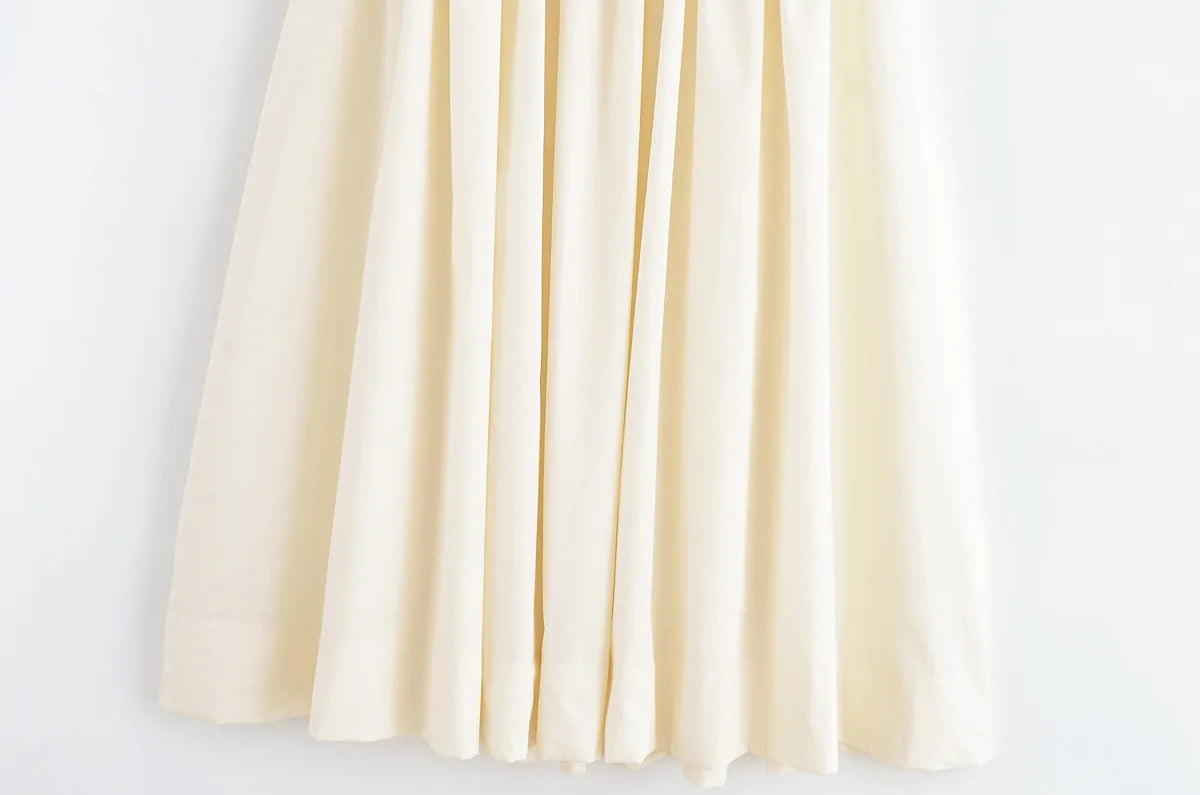 AIERTU  -  autumn new women's casual fashion temperament simple sleeveless tube top slim stitching belt mid-length dress Aiertu