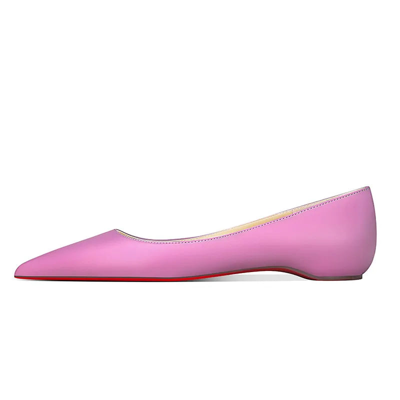 AIERTU  -  Autumn New Pointed Temperament, Small and Fresh, Inner Height Increasing Matte Flat Shoes, Women's Shallow Mouth Single Shoes Aiertu