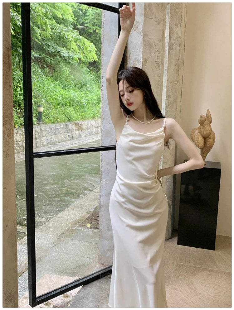 Aiertu Sexy Summer Women Spaghetti Strap Bodycon Party Dress Sleeveless Casual Solid Chic Evening Club Birthday Vestidos Female Clothes Aiertu