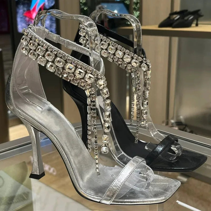 AIERTU  -  Fashion Women's Shoes Exquisite Rhinestone High Heeled Sandals for Woman Luxury Wedding Shoes Designer Shoes Sandalias De Mujer Aiertu