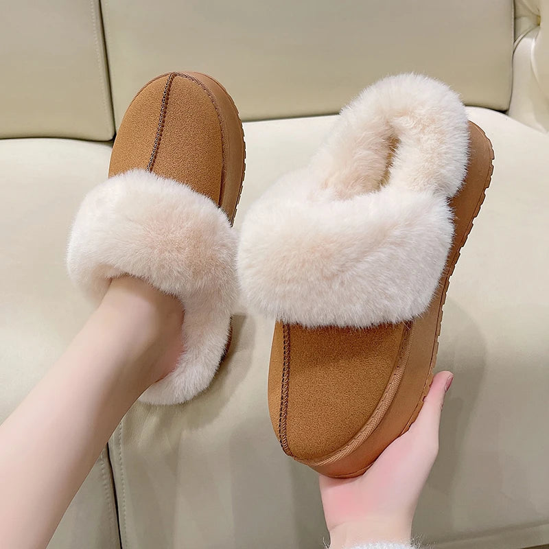 2024 Women's New  Boots Women Plus Velvet Warm Short Tube Women's Boots Korean Casual Snow Boots Students Wild Cotton Shoes Aiertu