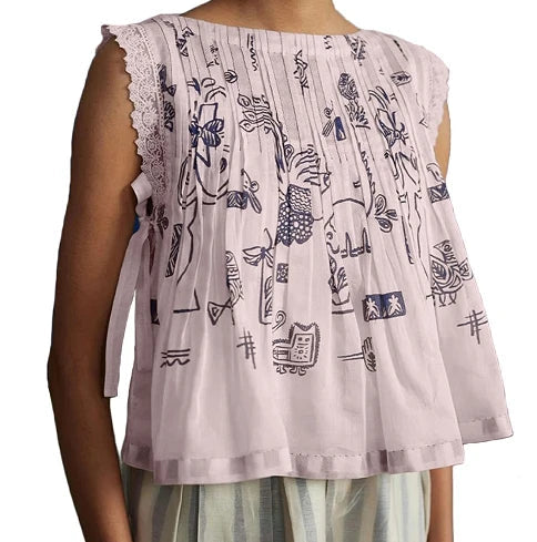 AIERTU  -  Y2k Vintage Tie Front Tops Women Sleeveless Going Out Vest Cami Embroidery Slim Fit 90s Retro Cropped Graduation Tank Tees Aiertu