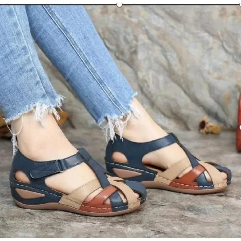 Aiertu Fashion Women Sandals Waterproo Sli on Round Female  Slippers Casual Comfortable Outdoor Fashion Sunmmer Plus Size Shoes Women Aiertu