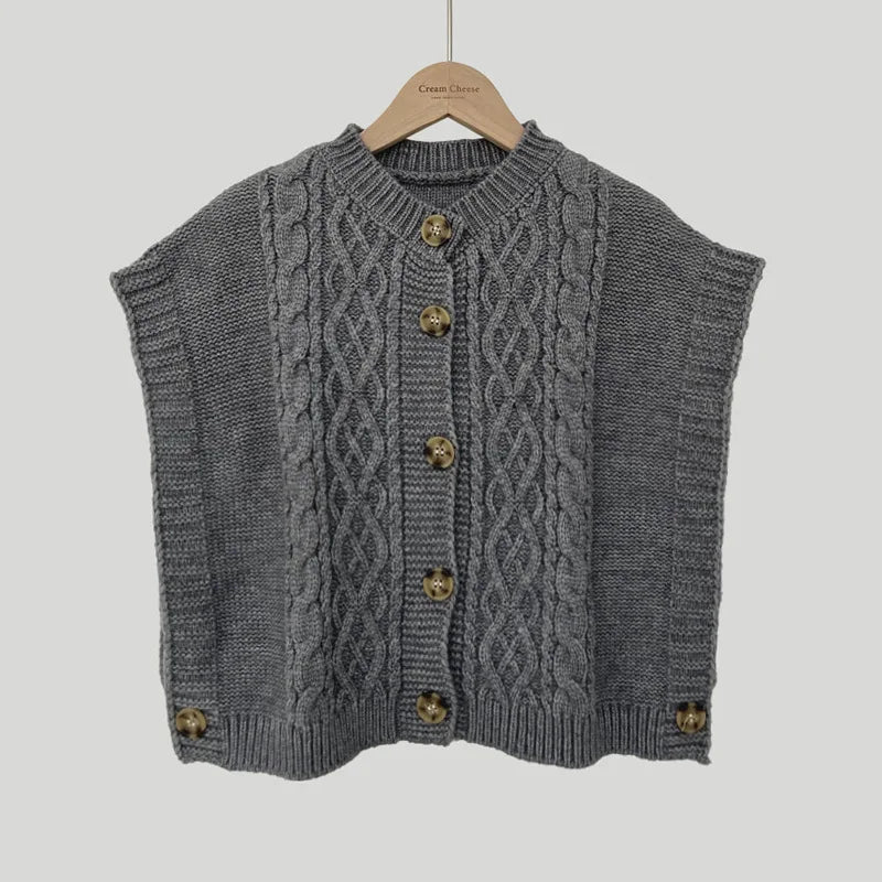 AIERTU  -  Button-knitted Cardigan Vest Women's Women's Soft Waxy Gentle Wind Sweater Vest Women Aiertu