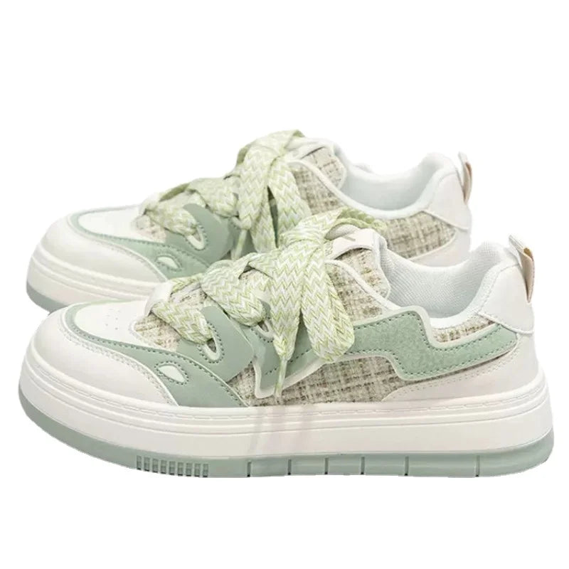Aiertu Sneakers Casual Platform Sneakers Women Kawaii College Style Retro Vulcanized Shoes Women Korean Fashion Designer Aiertu