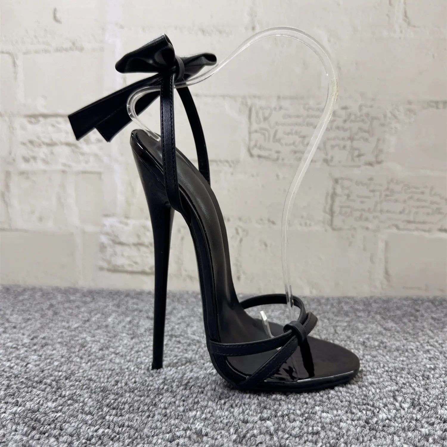 AIERTU  -  Sexy Strappy High Heels Elegant Bowknot Stiletto Sandals Exquisite Open Toe Party Wedding Shoes Plus Size Aiertu