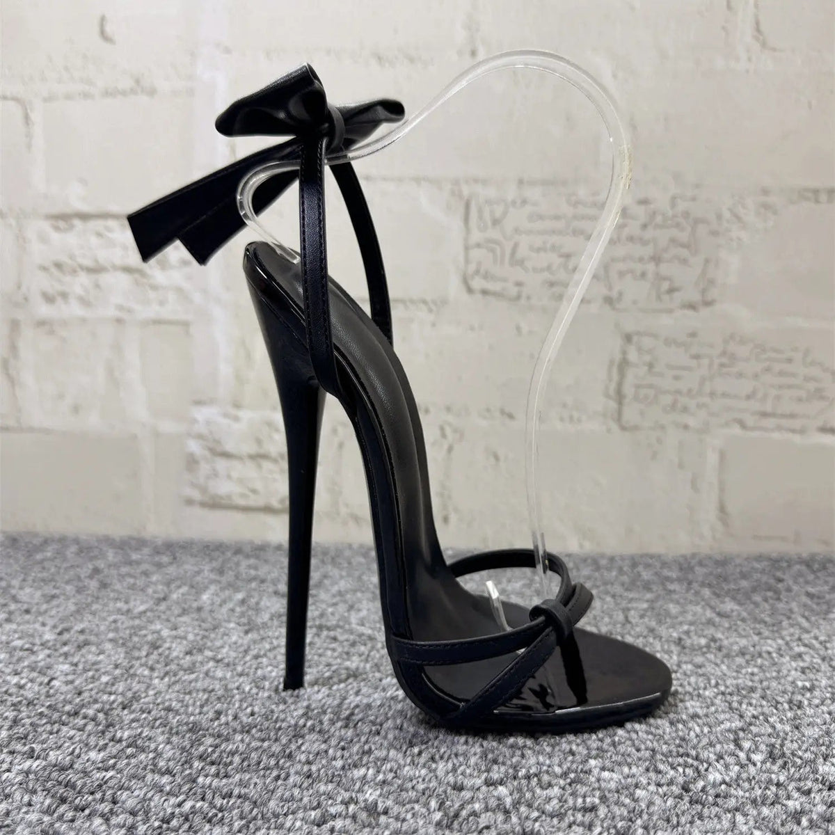 AIERTU  -  Sexy Strappy High Heels Elegant Bowknot Stiletto Sandals Exquisite Open Toe Party Wedding Shoes Plus Size Aiertu