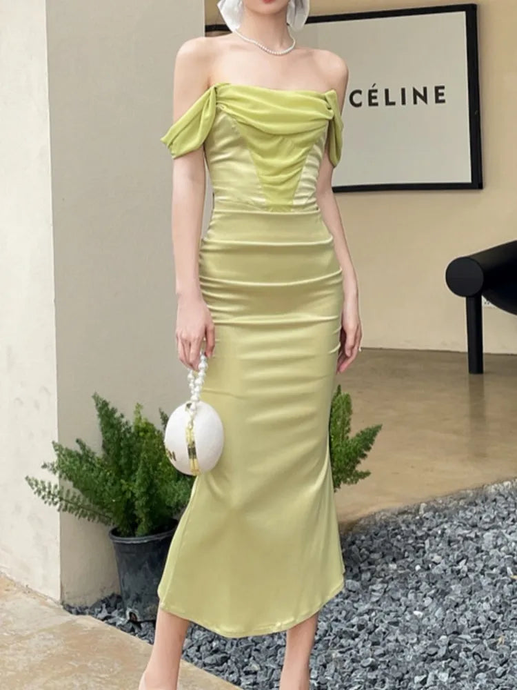 Aiertu Sexy Women Summer Bodycon Slim Party Dress Vintage Sleeveless Elegant One Pieces Prom Long Robe Female Fashion Vestidos Mujers Aiertu