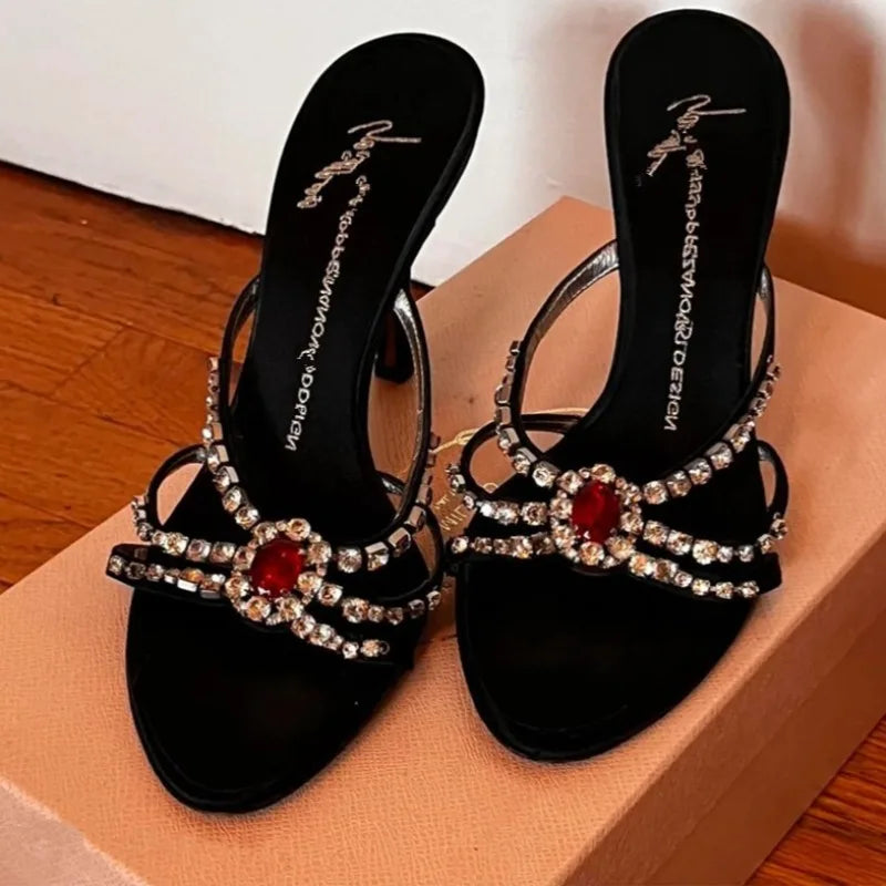 AIERTU  -  Fashion Designer Women's Shoes Luxury Rhinestone High Heeled Sandals for Woman Elegant Banquet Wedding Shoes Sandalias De Mujer Aiertu
