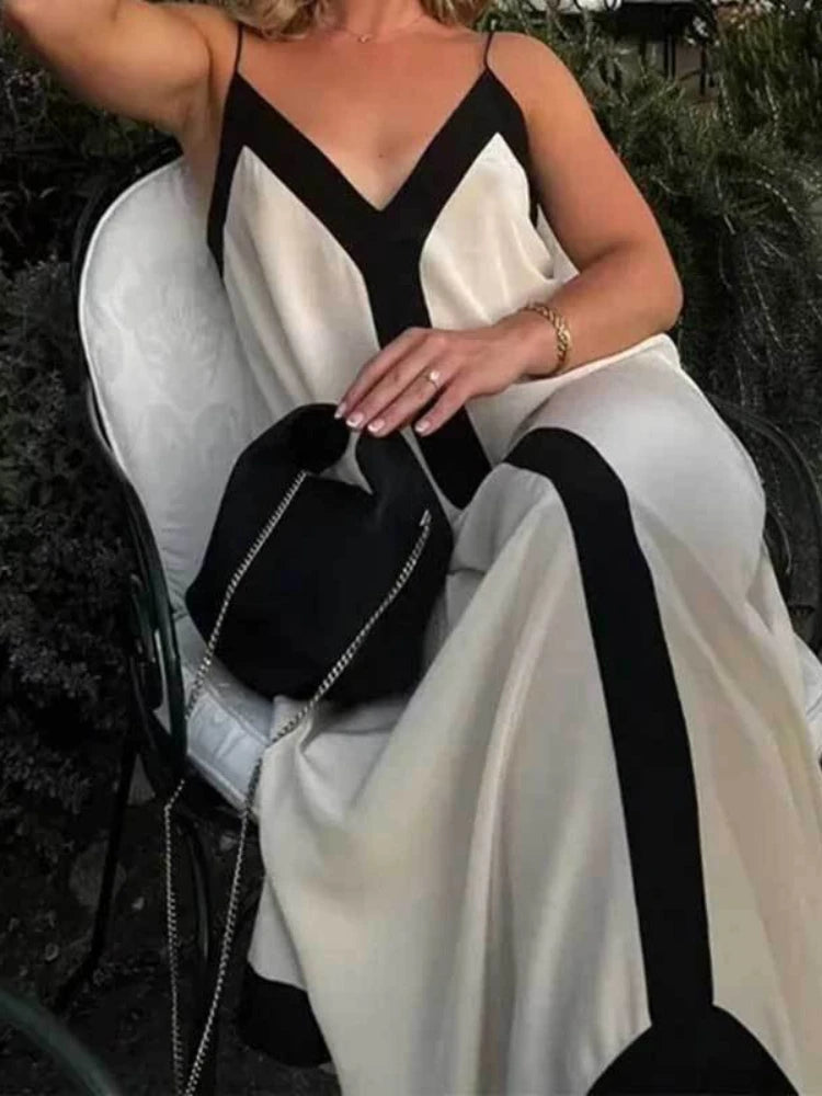 Aiertu Beach Style Holiday Vacation Slip Long Dress Women 2024 Summer Casual Sexy Backless Maxi Dresses Female Sundress Aiertu