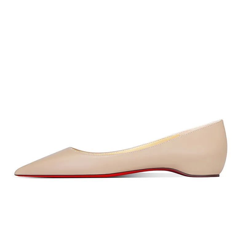 AIERTU  -  Autumn New Pointed Temperament, Small and Fresh, Inner Height Increasing Matte Flat Shoes, Women's Shallow Mouth Single Shoes Aiertu