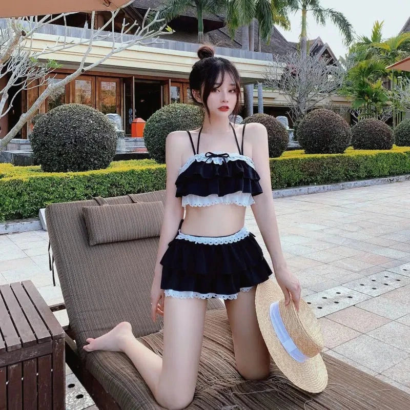 Aiertu - Pastel Chocolate Strawberries Swimwear Dark Academia Mermaidcore Kawaii Academia Y2K Cottagecore Coquette Fairycore Dollette Princesscore Aiertu