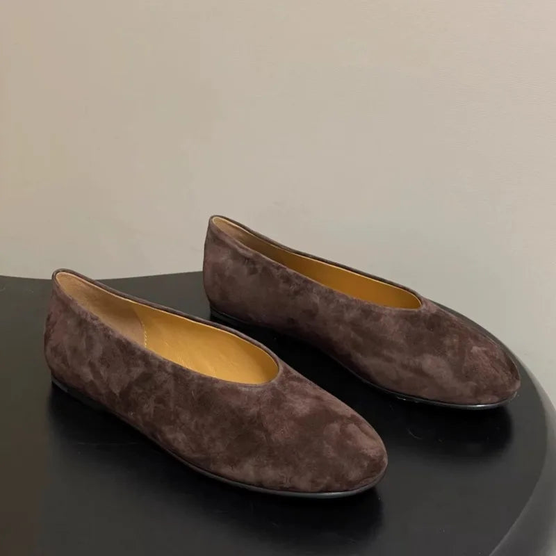 AIERTU  -  Retro Women's Mary Jane Shoes Exquisite Suede Casual Shoes for Woman Comfort Shallow Flat Shoe Designer Shoes Zapatos De Mujer Aiertu