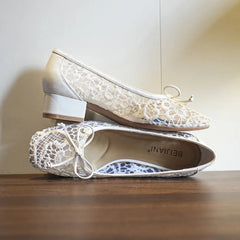 AIERTU  -  New Women's Shoes Exquisite Lace Square Head Low Heels for Woman Elegant French Style Casual Shoes Designer Shoes Zapatos Mujer Aiertu