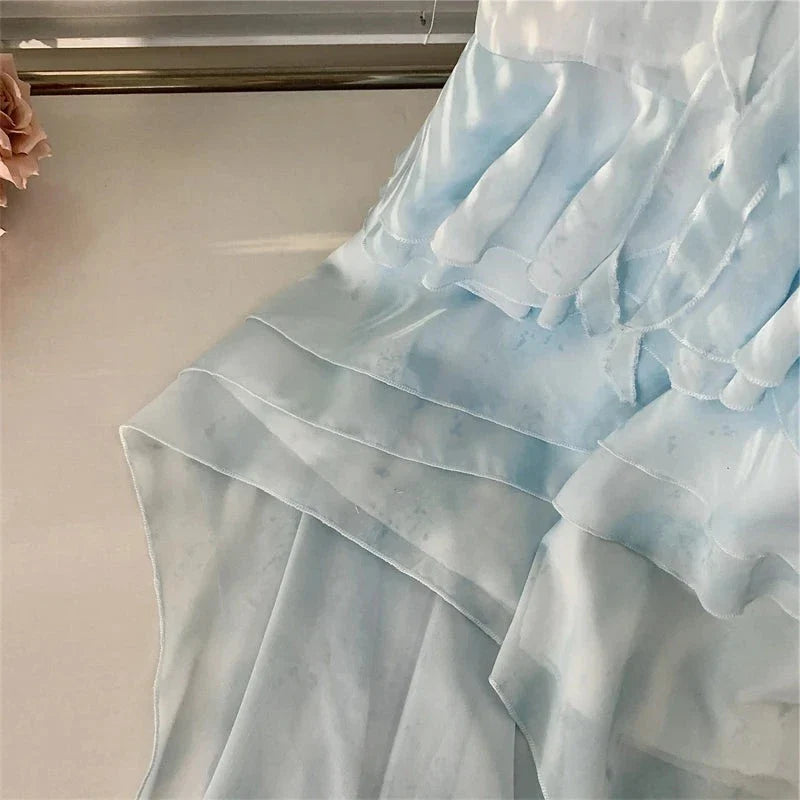 Aiertu - Aquatic Songs and Marine Roses Dress Mermaidcore Kawaii Academia Y2K Cottagecore Coquette Fairycore Dollette Princesscore Aiertu