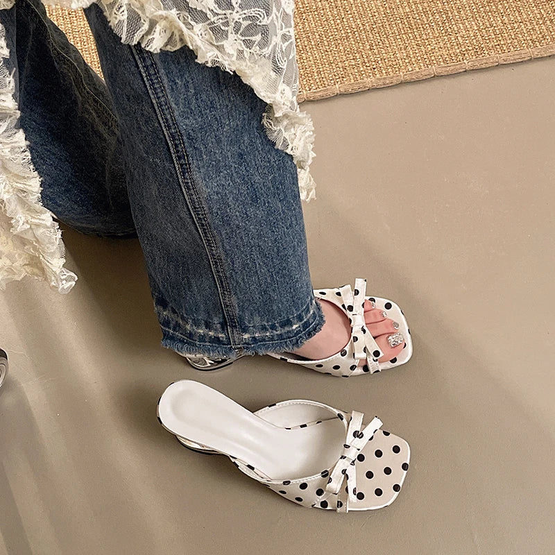 AIERTU  -  Summer New Women's Fashion Square Toe Flip-Flops Sexy Open Toe Sandals Casual Comfortable Vacation High Heels Selling Aiertu