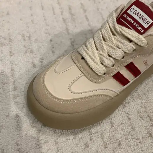 Aiertu Thick Soles Increase Shoes for Women 2024 Autumn Sneakers Korean Version Retro Fashion All Wear Light Sports Casual Board Shoe Aiertu