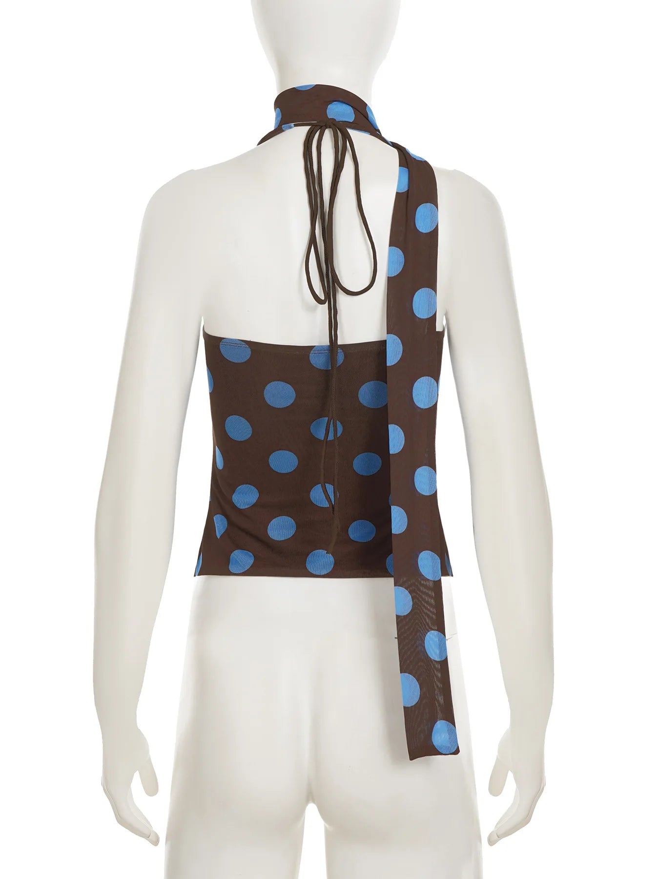 AIERTU  -  Style Fashionable Polka Dot Irregular Mesh Skirt New Temperament Light and Mature Style Mid-length Skirt Aiertu