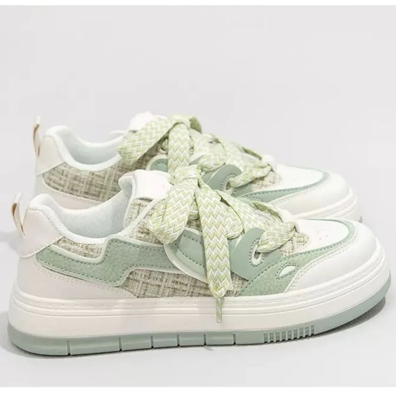 Aiertu Sneakers Casual Platform Sneakers Women Kawaii College Style Retro Vulcanized Shoes Women Korean Fashion Designer Aiertu