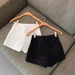 Aiertu Shorts Women Sexy Skinny Y2k Clothes High Waist European Streetwear Fashion Trouser Cool Thick Button-Fly Wide Leg New Aiertu