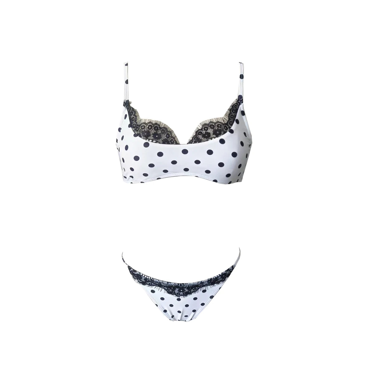 AIERTU  -  Bikini Sexy Women's Swimsuit Polka Dot Two-piece Bikini Beachwear Lace Swimsuit Aiertu