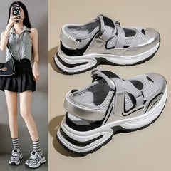 Aiertu Back  to school  2024 summer New Fashion Women's Platform Sneakers Comfortable Woman Casual Chunky sandals Vulcanized Tennis Female Aiertu