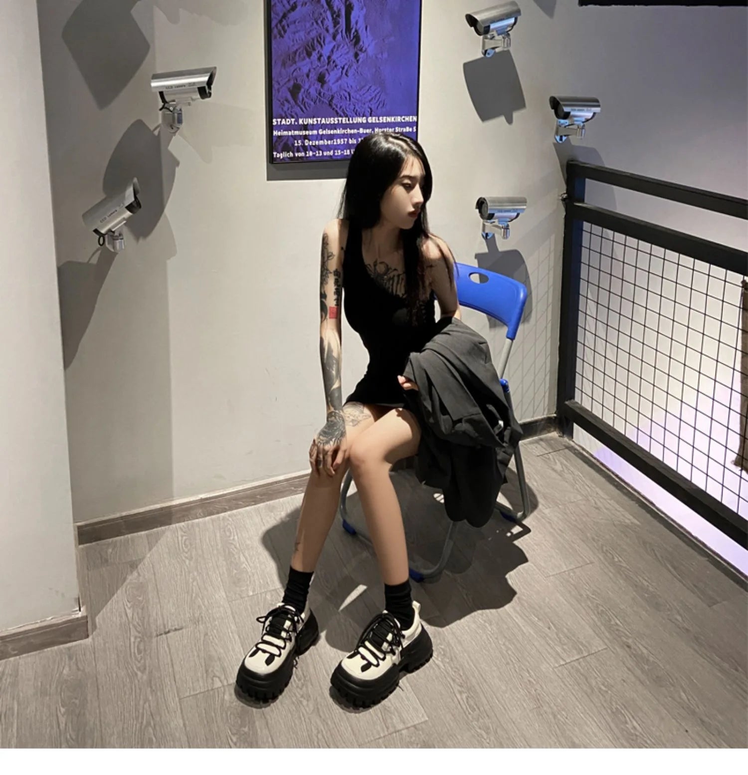 Aiertu Ladies British Casual Sport Leather Shoe Autumn New Big Head Muffin Small Leather Shoe Female Japanese College Style Single Shoe Aiertu