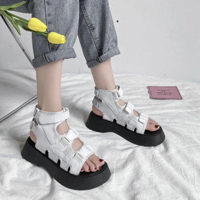 Aiertu Platform Sandals Fashion Women's Shoes Summer New Girls Sports Sexy Open Toe Beach Sandals Casual All-match Dress Shoes Aiertu