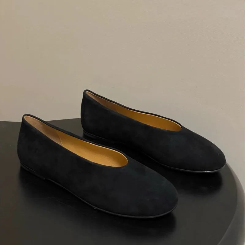 AIERTU  -  Retro Women's Mary Jane Shoes Exquisite Suede Casual Shoes for Woman Comfort Shallow Flat Shoe Designer Shoes Zapatos De Mujer Aiertu