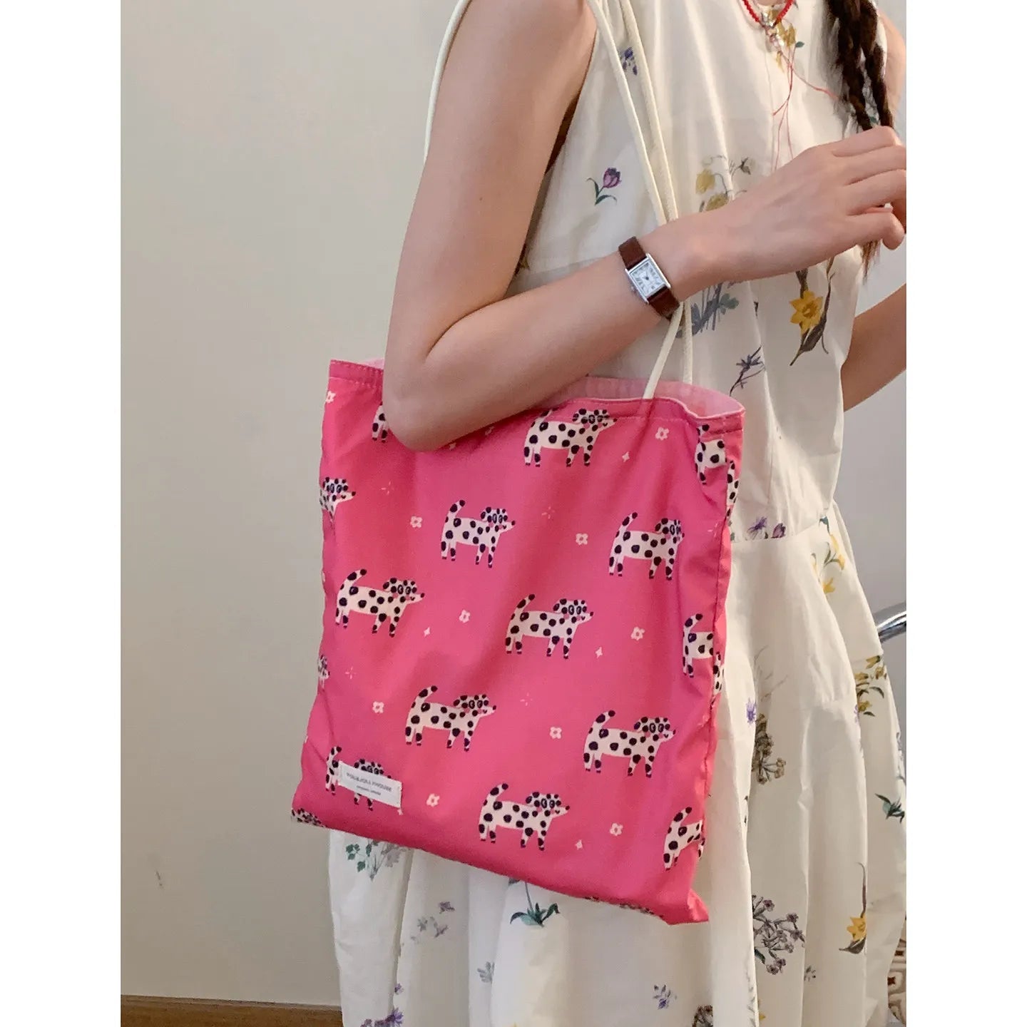 AIERTU  -  Flower Canvas Underarm Bag for Women New Fashionable New Chinese Style Large Capacity Cloth Bags Aiertu