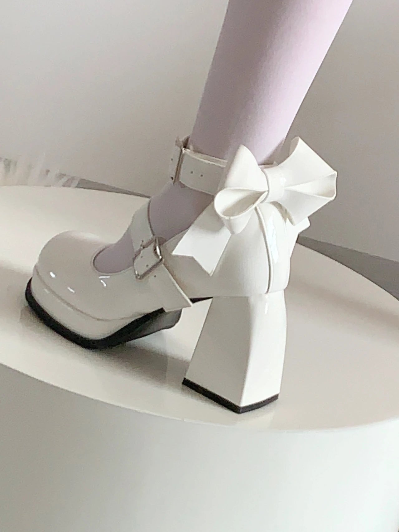 Aiertu Bow Mary Jane High Heels Women Shoes Dress Lolita Shallow Fashion Sandals New 2024 Spring Designer Casual Pumps Aiertu