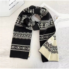 AIERTU  -  Women's Winter Scarf Sweet Warm Fel Island Style Knitted Wool Scarf High End Retro Thickened Warm Woolen Scarf Fashion Scarf Aiertu