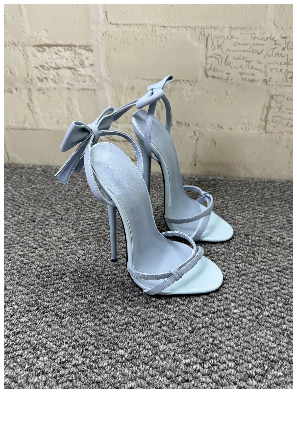 AIERTU  -  Sexy Strappy High Heels Elegant Bowknot Stiletto Sandals Exquisite Open Toe Party Wedding Shoes Plus Size Aiertu