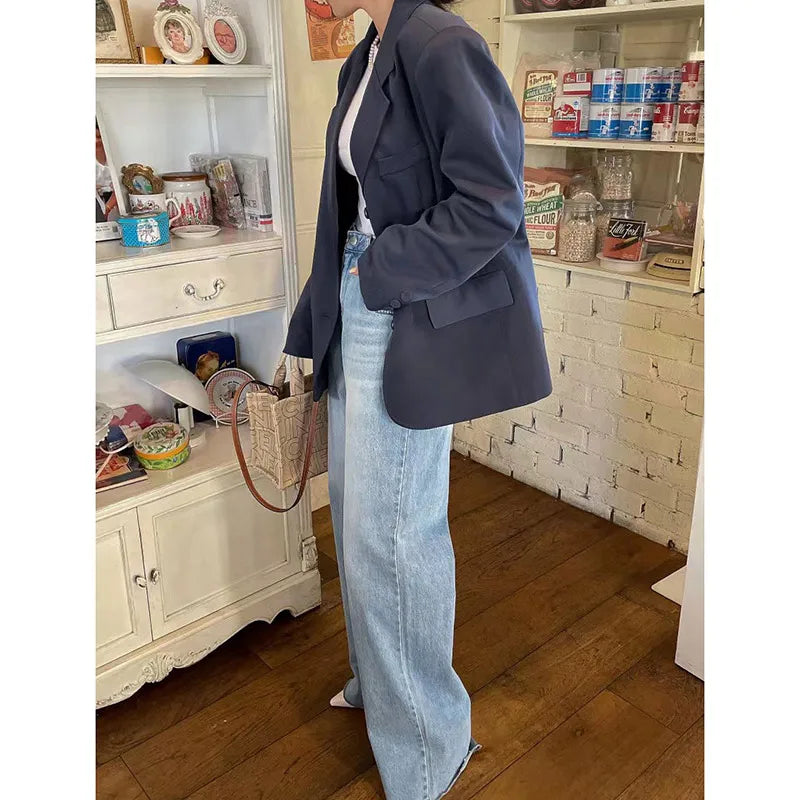 Aiertu Women Jeans with Heart Vintage Y2k 90s Aesthetic Baggy Denim Trouser 2000s Harajuku Kawaii Wide Cowboy Pants Trashy Clothes 2024 Aiertu