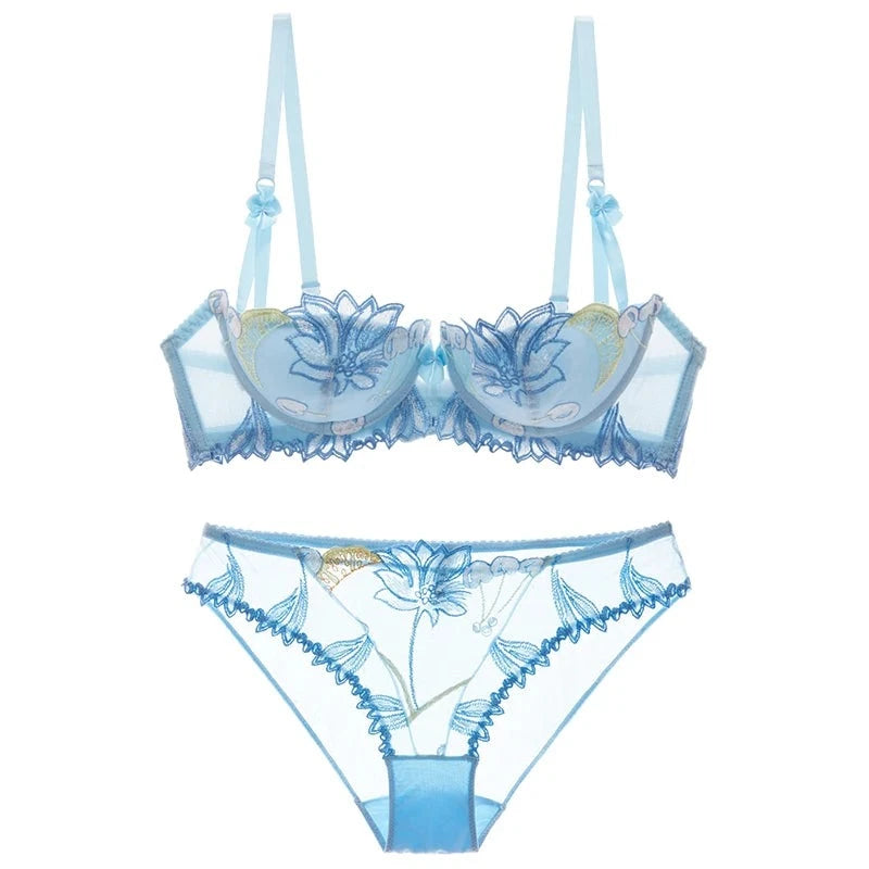 Aiertu Women Two-piece Sets Pink Bra and Underwear Set Bikinis Panties Briefs Lingeries Underpant Female Panty Intimates Underwear Set Aiertu