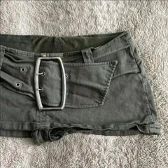 AIERTU  -  Vintage American Sexy Spice Girls Shorts Straight All-match Slim High Waist Femme Pantalones Personalized Moda Trendy Pantalone Aiertu