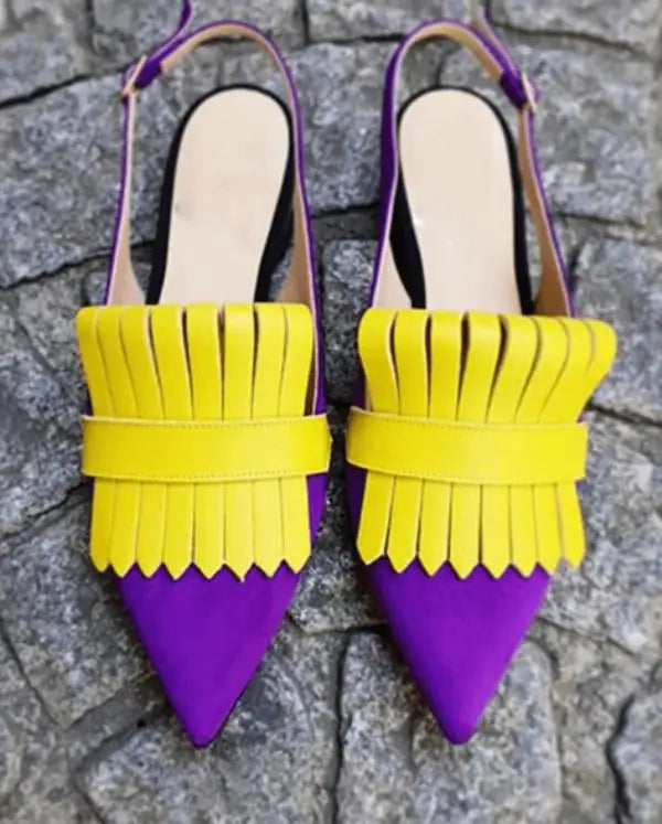 Aiertu Pointed Toe Big Size Shoes Woman Casual Female Sneakers Low Heels Flats Fringe Large Size Dress New Tassel Scandals Lace-Up Slip Aiertu